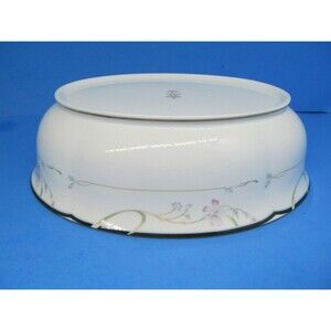 Lenox Debut Collection Constance Oval Vegetable Bowl Gold Trim 9 5/8"